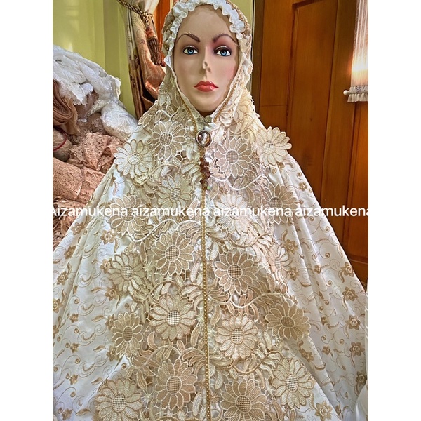 mukena sutra milo prada matahari twoton full kd swarovsky (COD)