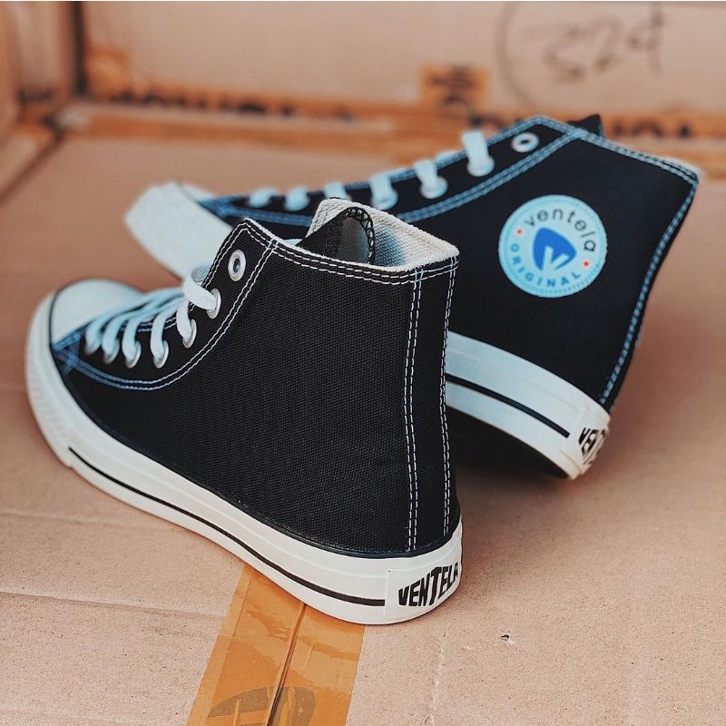 Ventela Ethnic High Black Natural Original Vantella