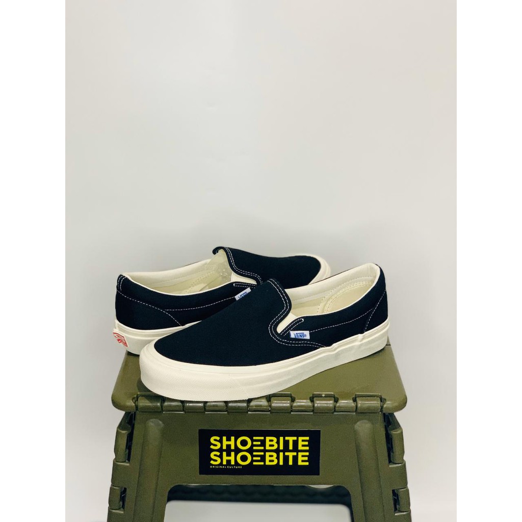 VANS VAULT SLIP ON OG LX BLACK / WHITE - SS 2016