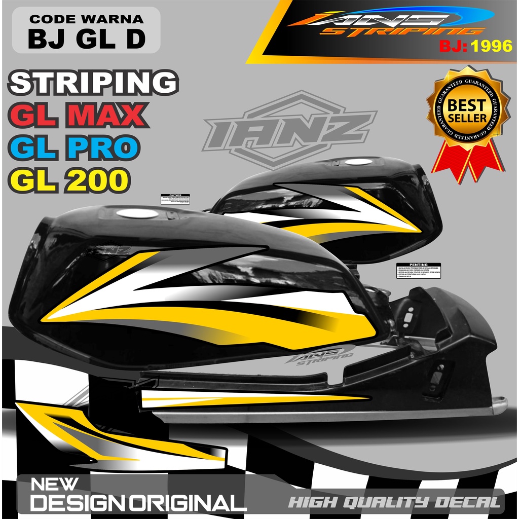 CUSTOM STRIPING LIST BODY GL MAX GL PRO TERMURAH / STRIPING GL MAX TERBARU / STIKER MOTOR