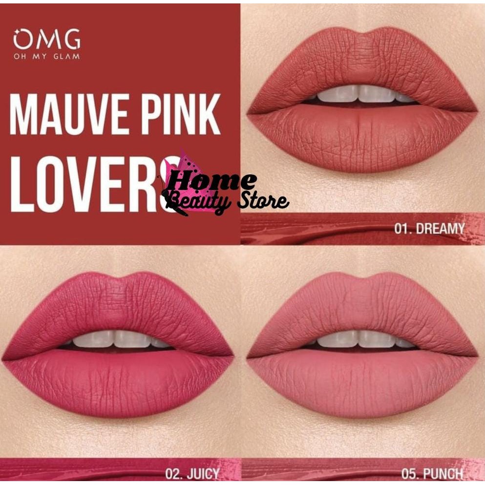 ❤ PAMELA ❤OMG Oh My Glam Matte Kiss Lip Cream 3.5g Halal (✔️BPOM)/ Lipcream Omg