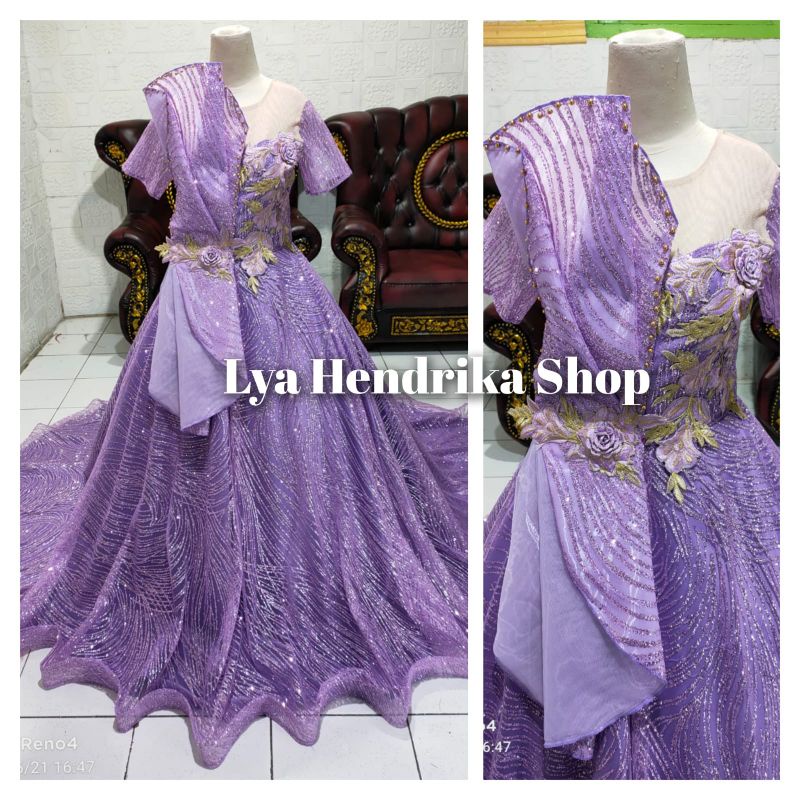 GAUN PESTA/GAUN PENGANTIN CANDY KIPAS DADA