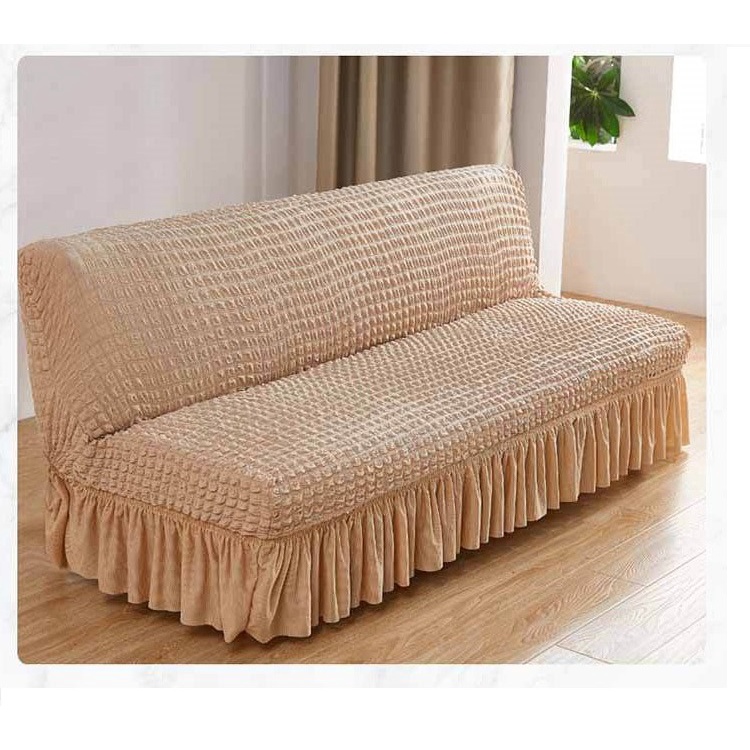 Mi.more Sofa Bed Cover With Skirt With Satu Sarung Bantal M(160-190cm)/L(190-210cm) / Penutup Sarung Alas SofaBed Elastis Rend