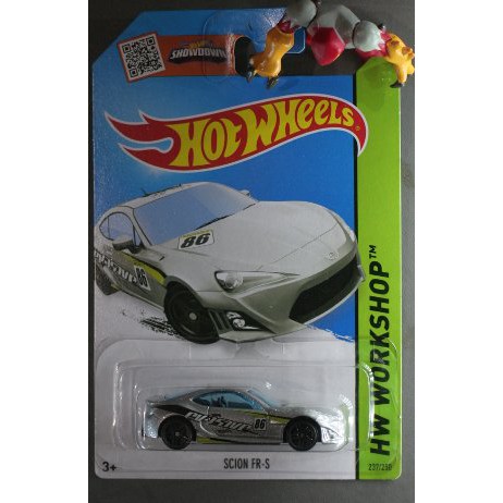 Scion FR S silver HotWheels HW 2015  22 fr s frs toyota 86 subaru brz die cast miniature miniatur