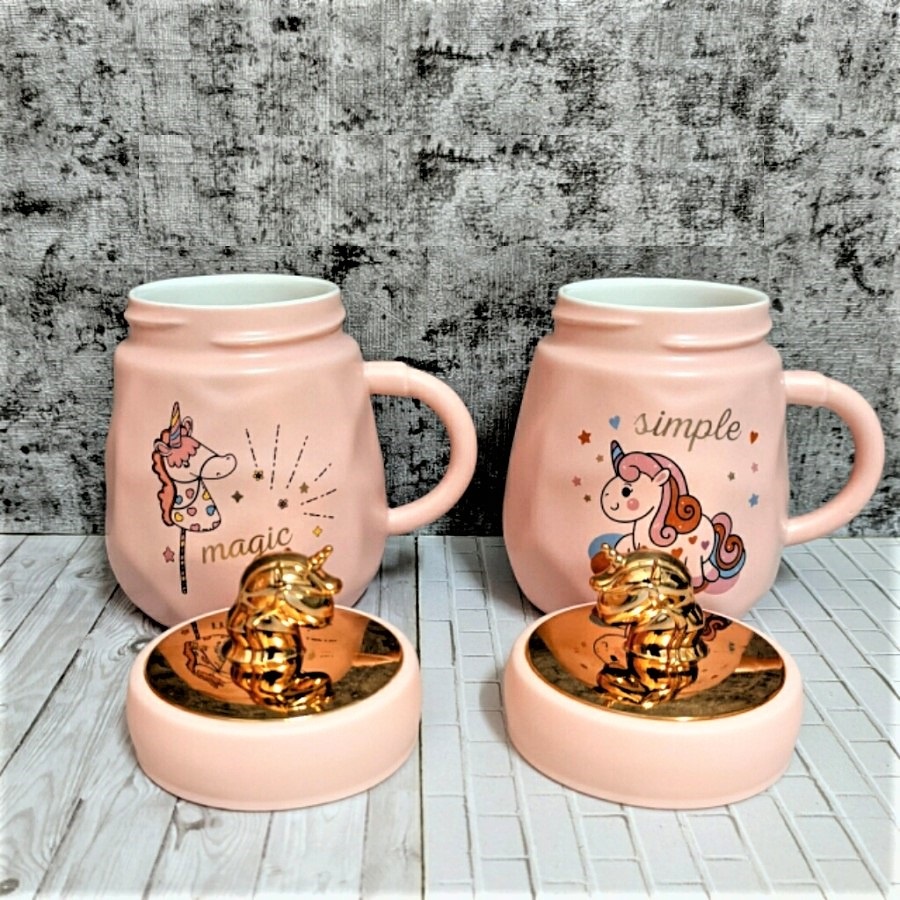 BABEE - MUG KERAMIK UNICORN / GELAS MUG LUCU / KADO UNIK