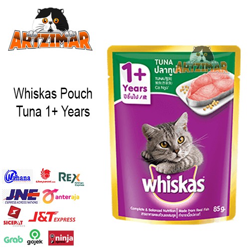 Whiskas Adult Tuna 85gr Makanan Kucing pouch 85 gr