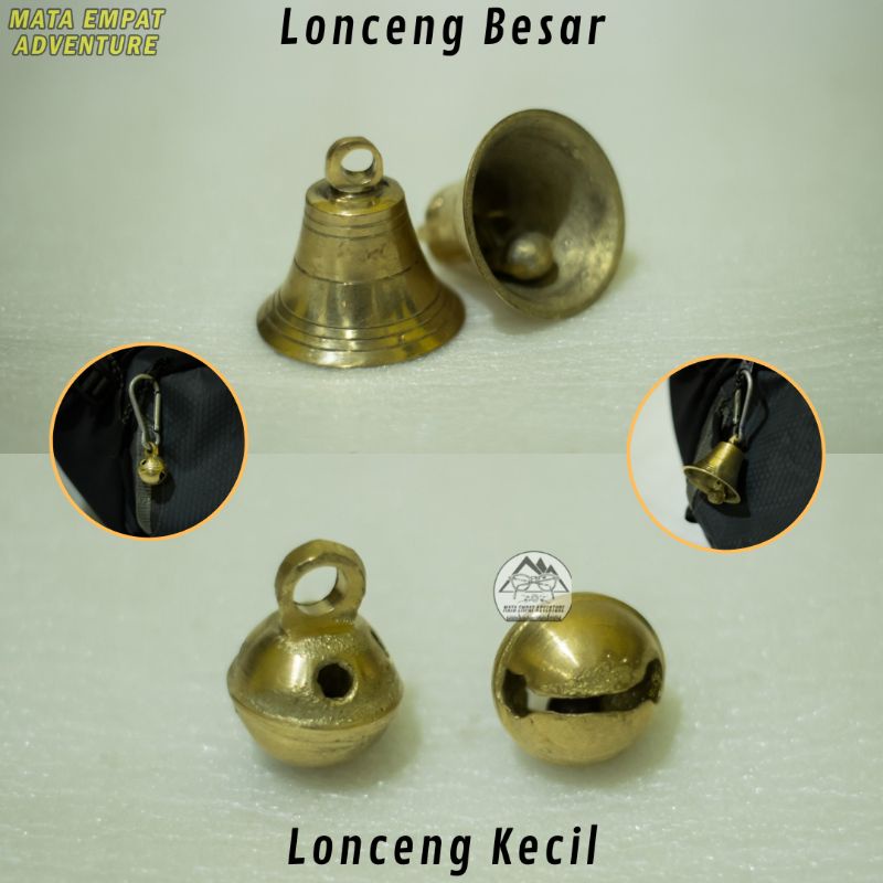 LONCENG BEL KLINTINGAN BESAR DAN KECIL / KERINCINGAN KUNINGAN / BANDUL KLINTINGAN LONCENG GANTUNGAN 