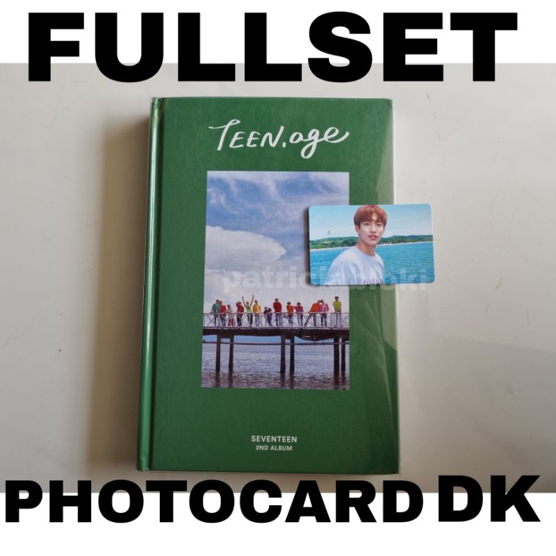 Fullset 2nd Album Seventeen Teen Age Green Ver Photocard DK Pc TA Teenage unsealed dokyeom preloved 