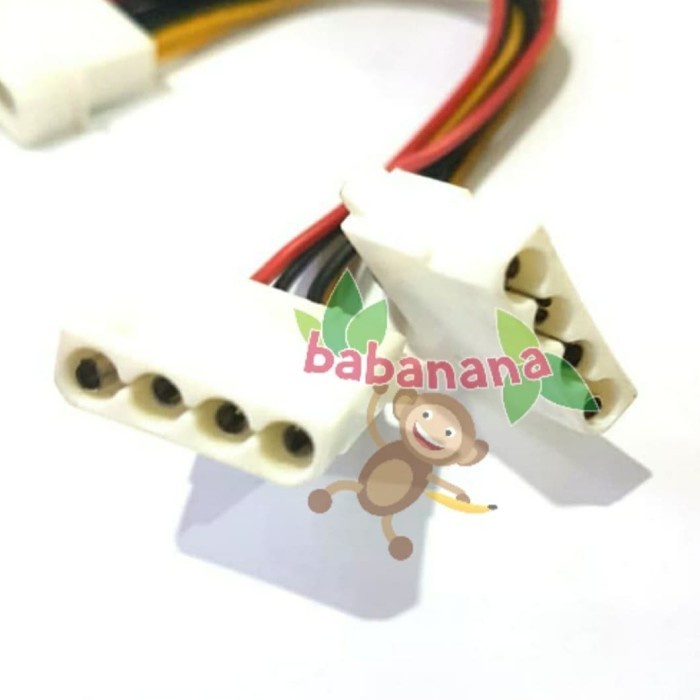 Kabel Molex 1 to 2 splitter cabang cable pc power fan case komputer