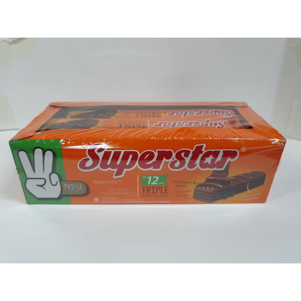 

wafer coklat superstar (pak ) isi 12