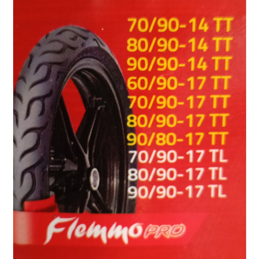 Ban FDR Flemmo Pro flemmopro tubetype tidak tubles motor ring 17 14  60/90 70/90 80/90 90/90 90/80