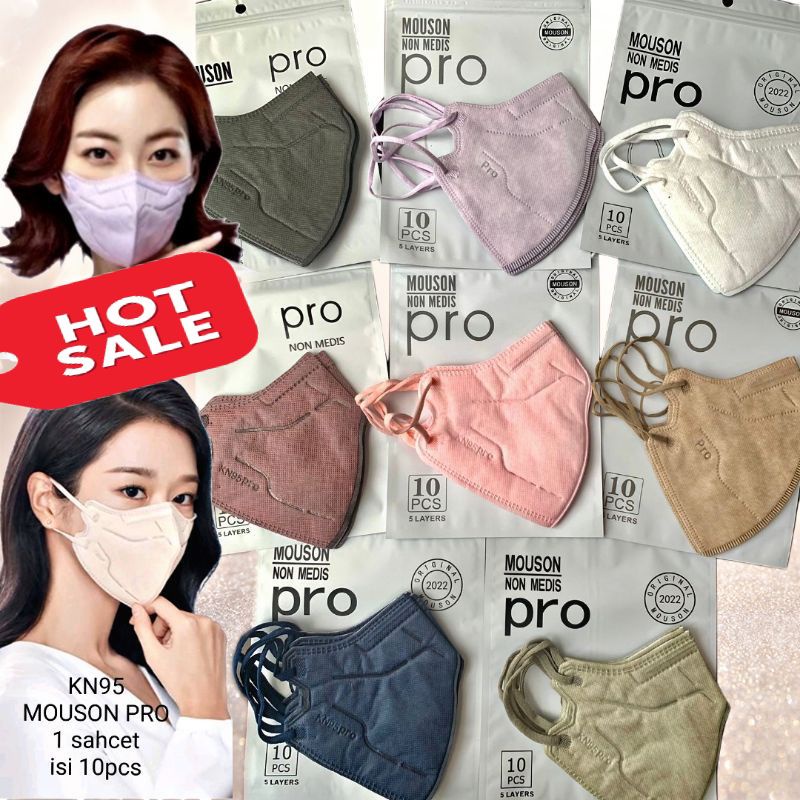 KN 95 MOUSON PRO,MASKER KN95 PRO MOUSON isi 10 pcs