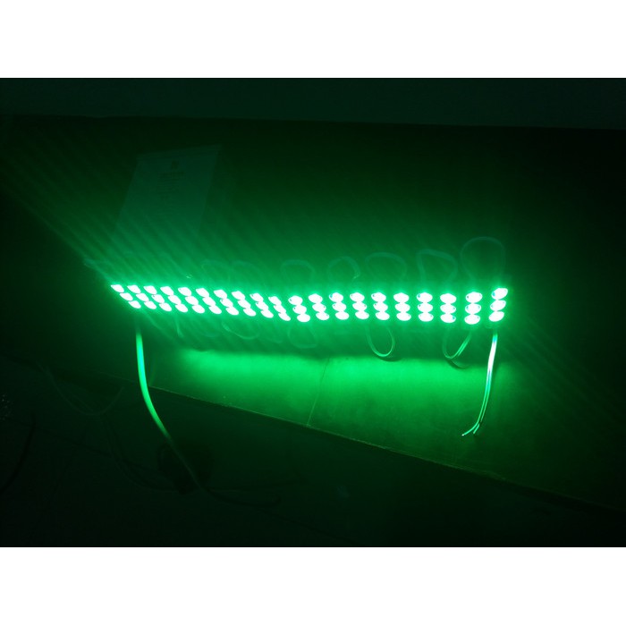 LED modul 3 mata 5730 12V 1,2W hijau - eseLED