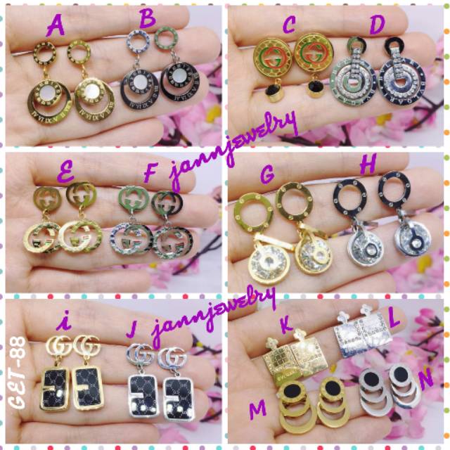 Anting premium titanium asli Gohan38