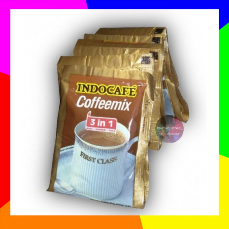 

Kopi indocafe Mix 1 renceng isi 10 sachet