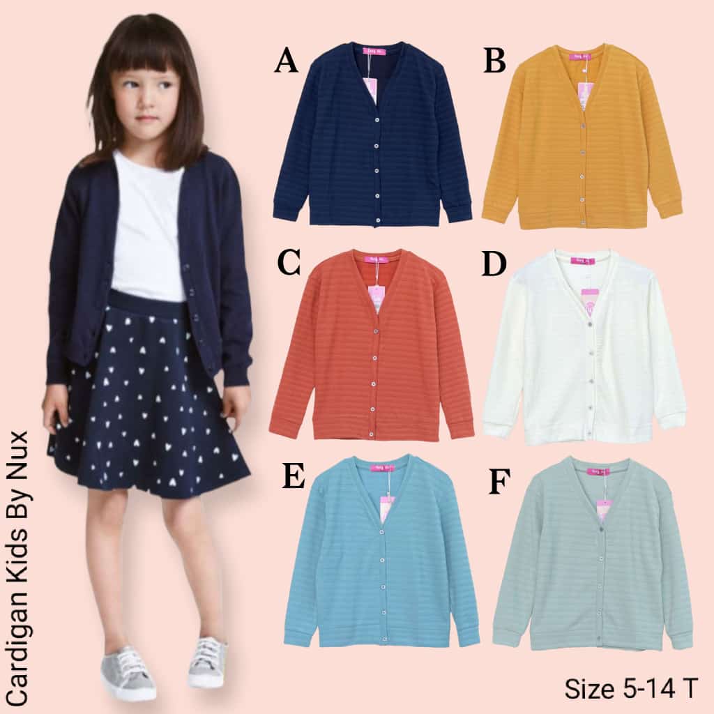 CARDIGAN KIDS NUX 5-14T / CARDIGAN NUX LADIES / KARDIGAN ANAK