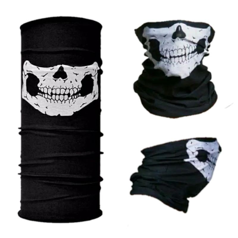 masker baf bandana slayer multifungsi non jahit gambar rahang tengkorak