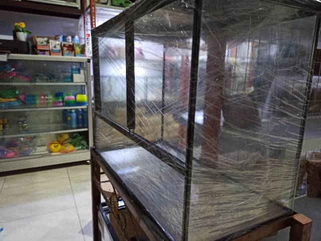 Nikita Glass Pet terarium Kandang Hamster / reptil60cm Pintu Sliding