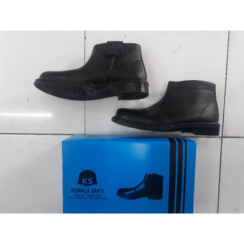 Sepatu PDH Sleting Dop Kulit Asli KS 035