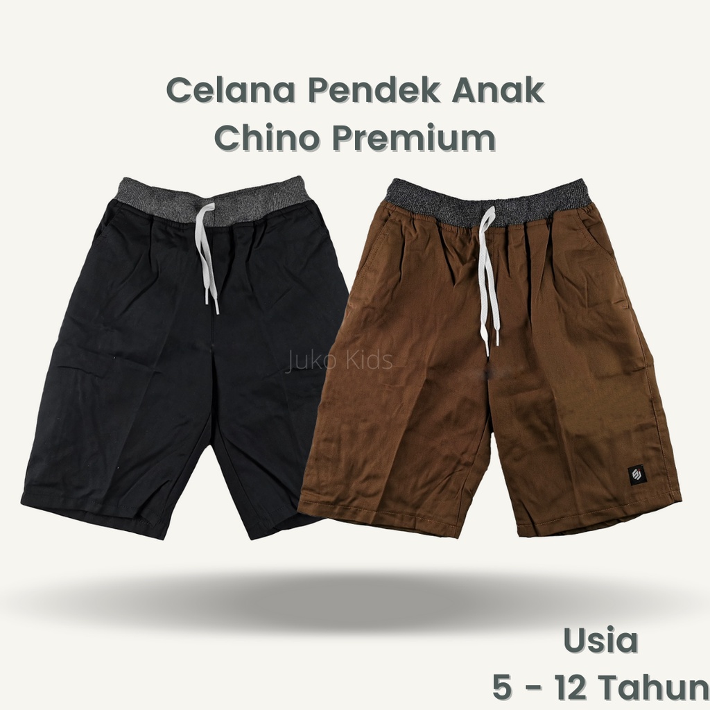 Celana Pendek Anak Cowok Laki Chino Distro Rib Polos