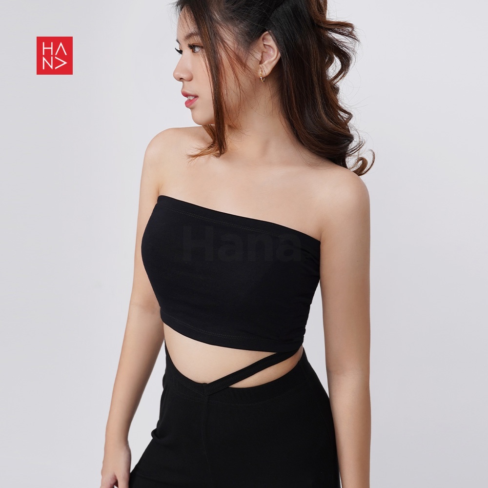 Hana Fashion - Calista Tube Crop Top Kemben Pendek Wanita - TT068