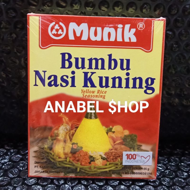 

Munik Bumbu Nasi Kuning Yellow Rice Seasoning Tumpeng