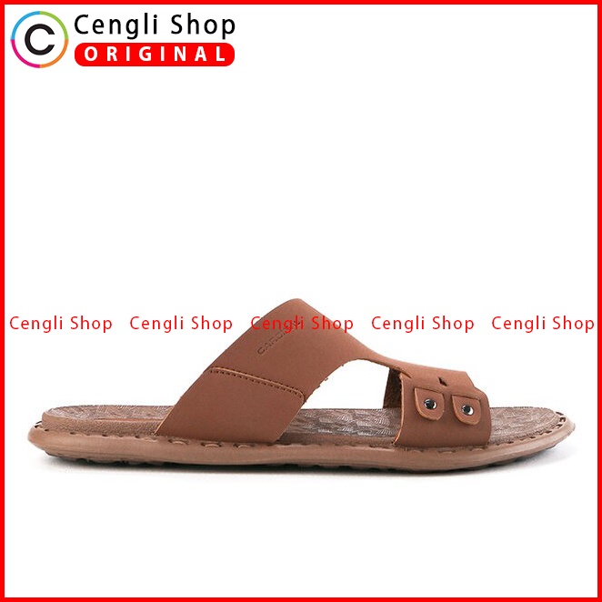 SANDAL SLIDE PRIA CARDINAL ORIGINAL CASUAL TERBARU COKLAT CA14