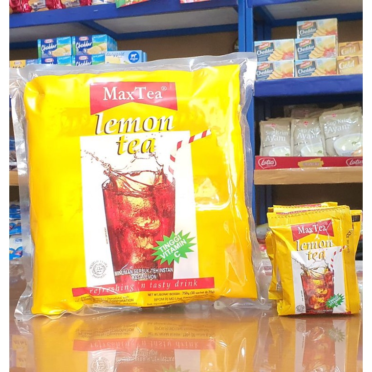 

Max Tea Lemon Tea / Lemon Tea MaxTea (1 Renceng)