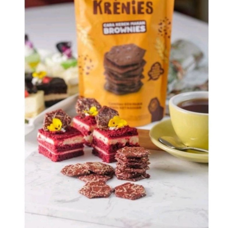 

Makanan ringan krekers Brownien RED VELVET 60G