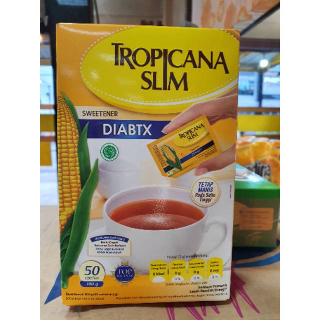 

Tropicana Slim sweetener DIABTX 50 SACHETS
