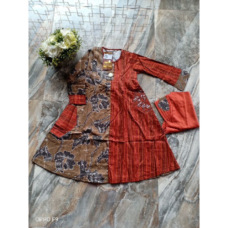 Gamis Anak Dannis size -0 0 1 2 3 4 5 9 10 Batik D Lawasan