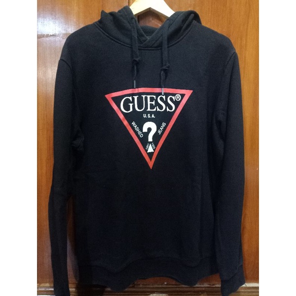 Guess Hoodie Original Second Guess jaket Guess Triangle Jaket Branded Hoodie Branded bekas