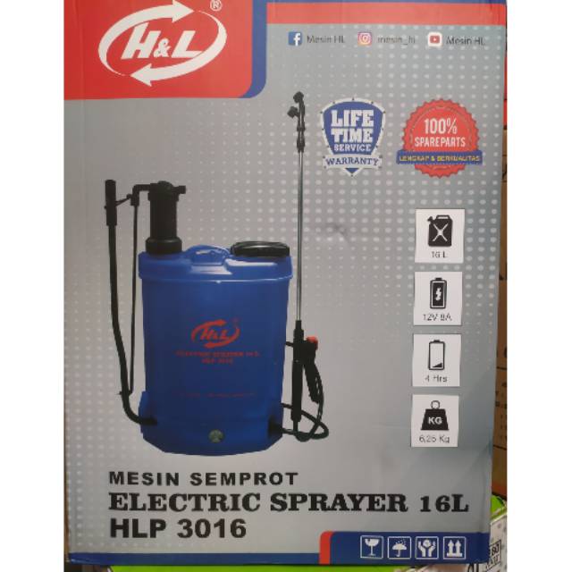 Pompa Hama Semprot Desinfektan Knapsack Sprayer H&L