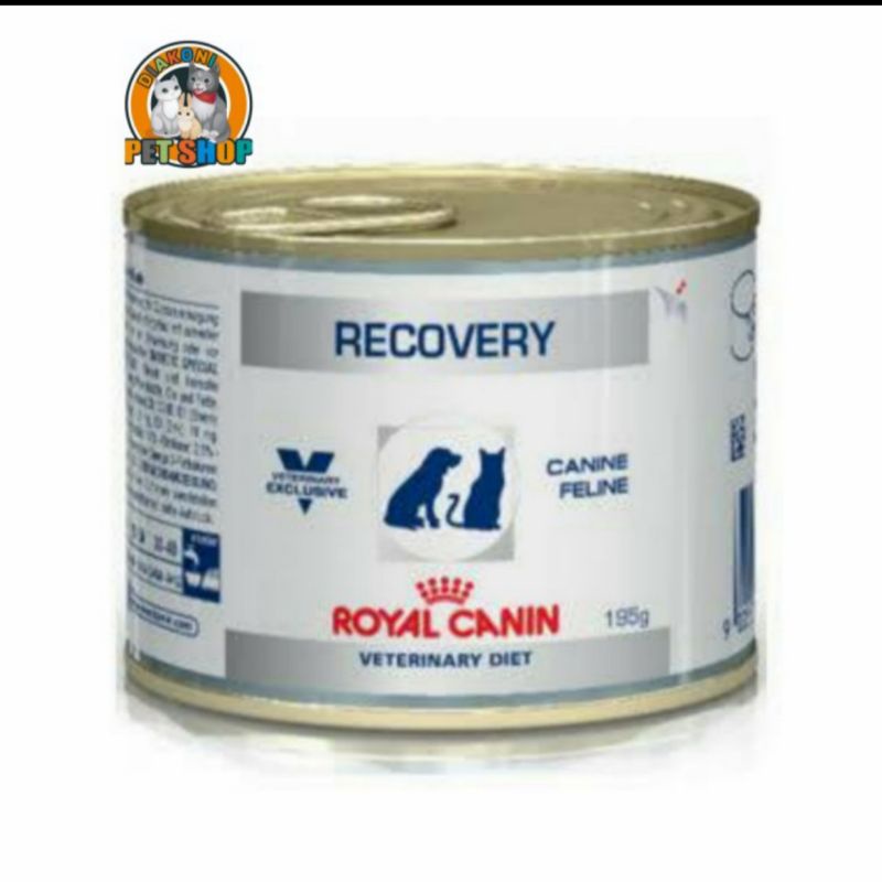 royal canin recovery kaleng cat dog 195gr kucing anjing basah wet