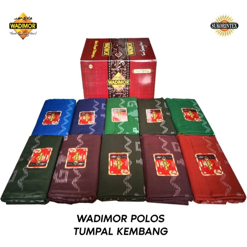 Sarung Wadimor Polos Tumpal Kembang Warna Varian Warna Grosir Murah