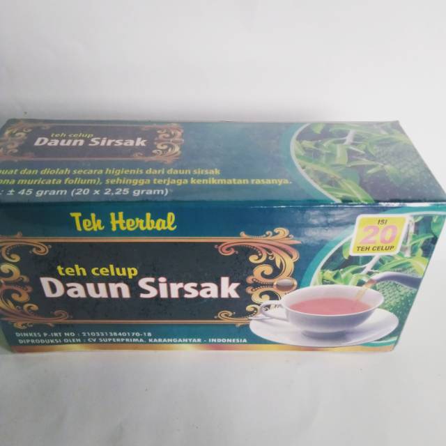 TEH HERBAL DAUN SIRSAK MENGOBATI KANKER ( SIRSAK)