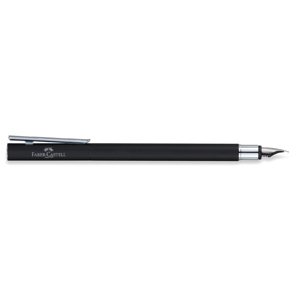 

Faber-Castell Neo Slim Fountain Pen M Black Matt, Shiny Chromed