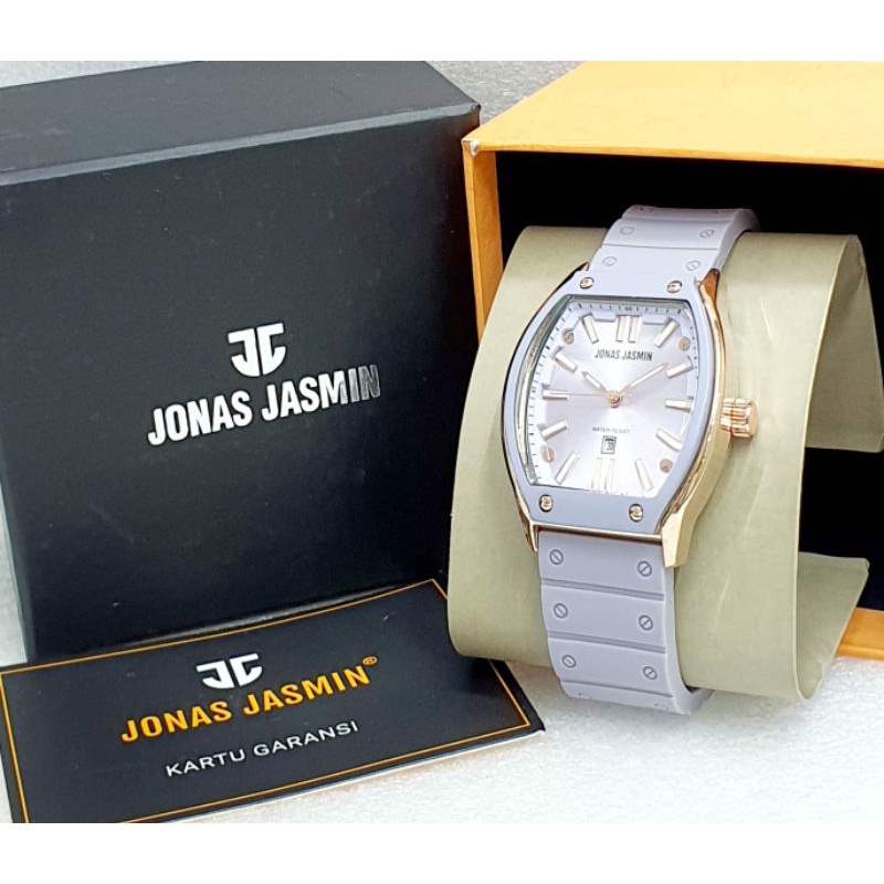 JAM TANGAN JJ WANITA RUBBER TERLARIS KASUAL COD JONAS JASMIN ORIGINAL TERMURAH