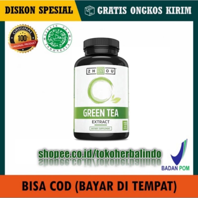 Jual Zhou Green Tea Extract Supplement With Egcg Original Zhou