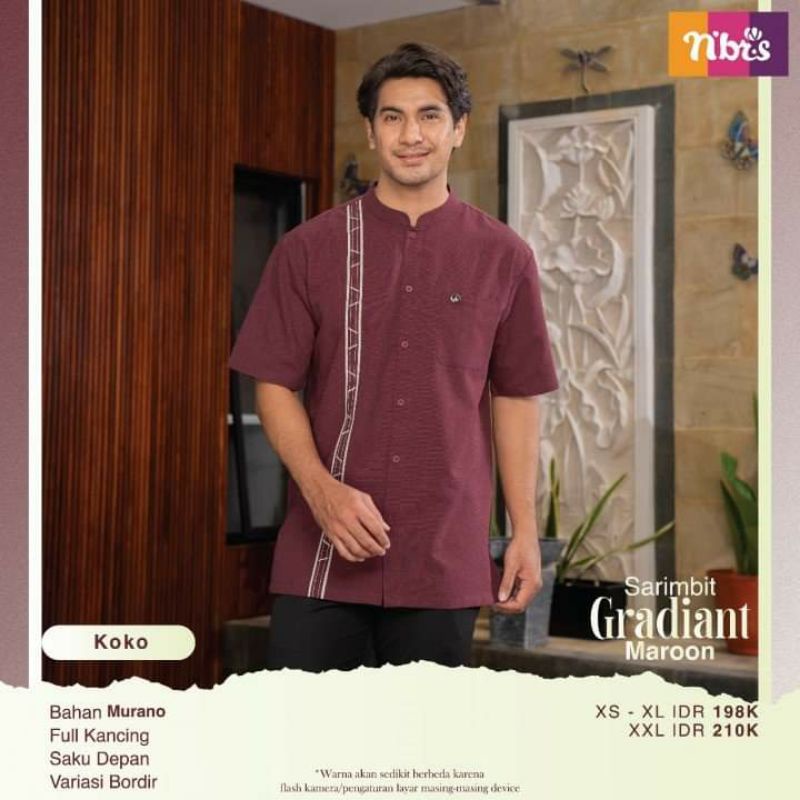 Koko Gradiant Maroon Nibras