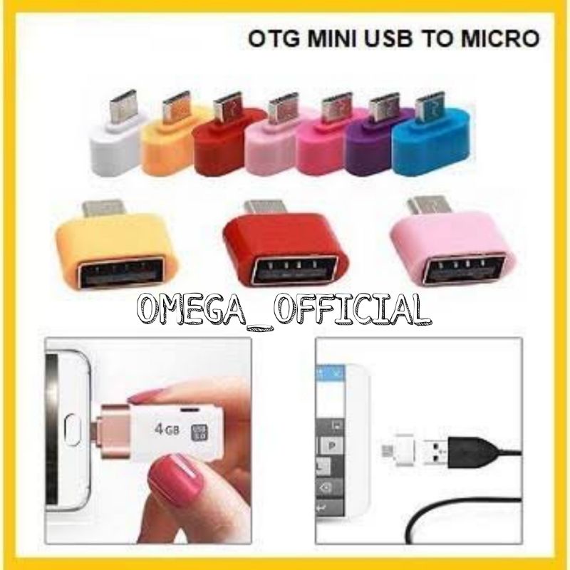 (OM) OTG MINI USB MICRO &amp; TYPE C TANPA KABEL