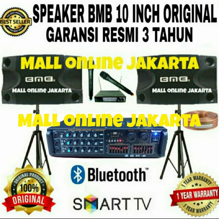 Paket karaoke bmb bluetooth weston sa 3700 paketan sound system rumah