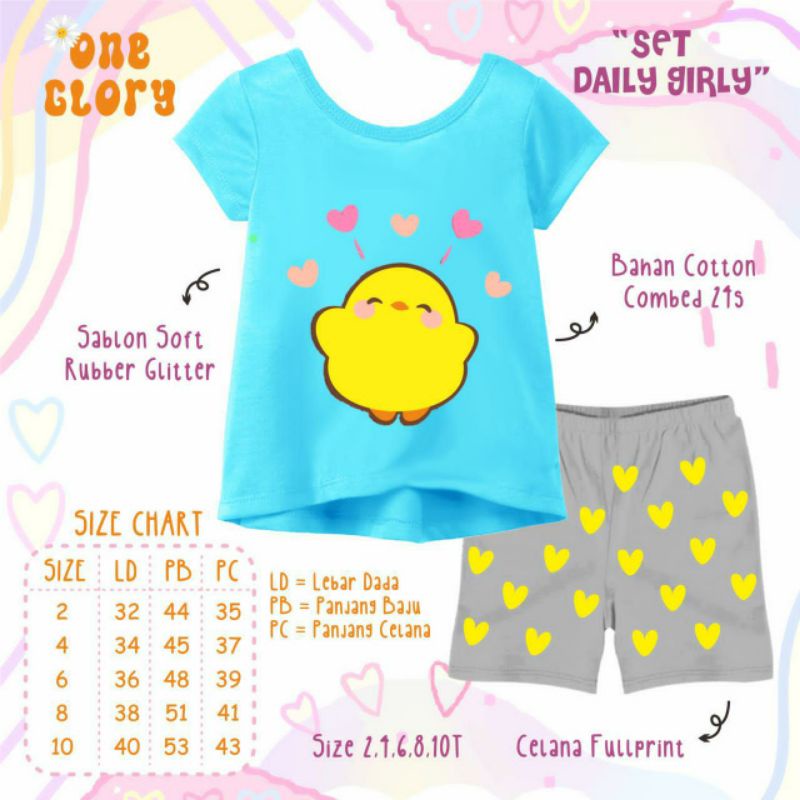 Setelan anak perempuan/ Set daily girly