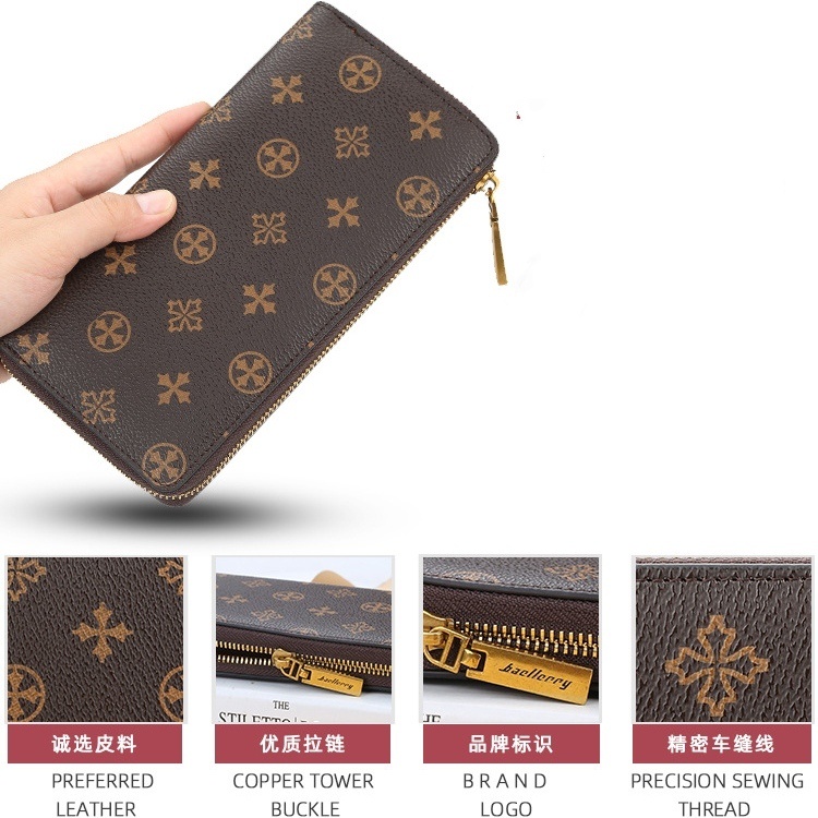 DOMPET PANJANG WANITA RESLETING BAELLERRY ORIGINAL COKLAT KULIT GEORA WA457B8 SLOT IMPORT BRANDED CEWEK KARTU UANG BESAR REMAJA SIMPLE KEKINIAN KOREA MURAH BATAM PREMIUM