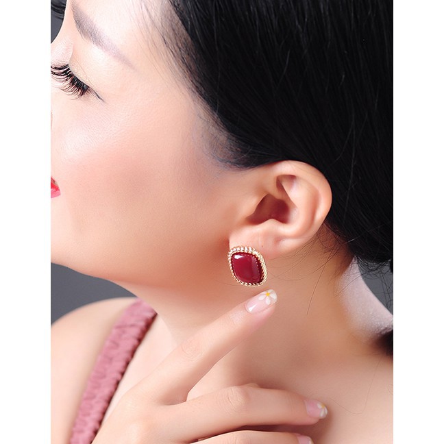 LRC Anting Tusuk Fashion Geometric Drop D17358