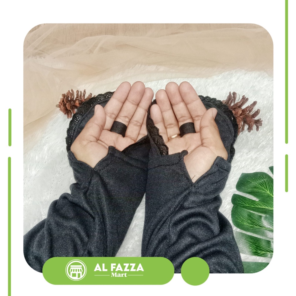 Sarung Tangan Haji Renda Hitam Kaos Tangan Haji Putih Sarung Tangan Muslimah Kaos Tangan Muslimah Pe