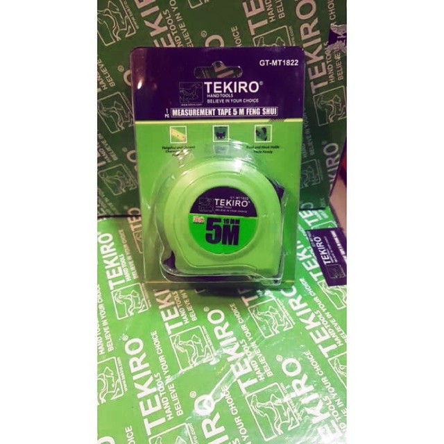 Tekiro Meteran 5 Meter Feng Shui TEKIRO Roll Meter 5M Measuring Tape GT-MT1822 5meter