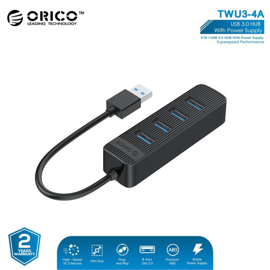 Orico TWU3-4A - 4 Port USB 3.0 HUB