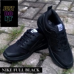 [PROMO] Sepatu Sekolah - sepatu nike hitam - Seragam sekolah cewek cowo tk sd smp laki perempuan full black