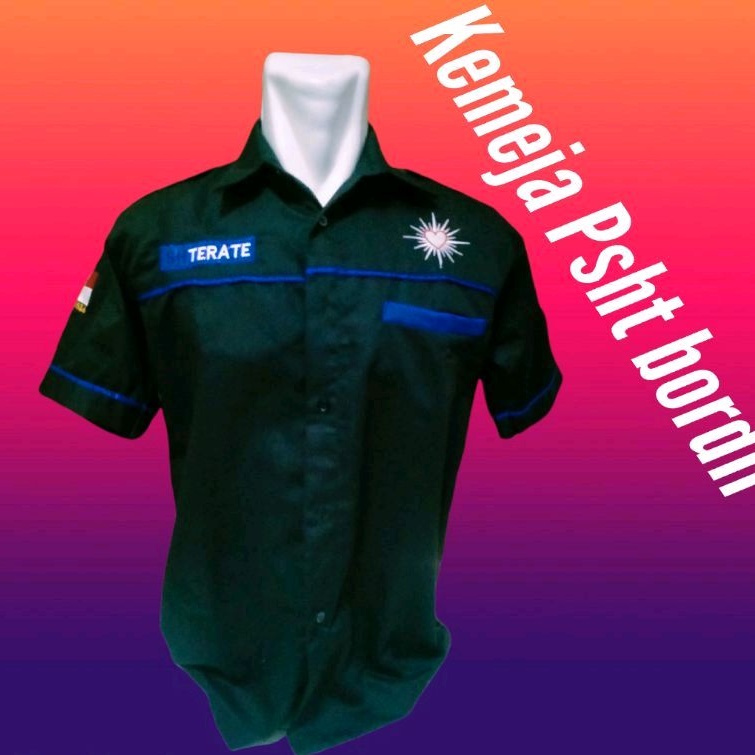 baju PSHT Hem PSHT bordir komputer